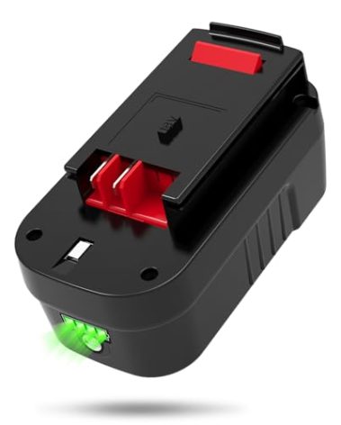18V 6.0Ah Replacement for Black and Decker 18V Battery 244760-00, HPB18 18v battery replacement black and decker A1718 A18 A18E A18NH HPB18-OPE FS180BX FS18BX FS18FL FSB18 Firestorm 18V Battery
