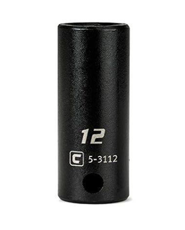 Capri Tools 3/8 in. Drive 12 mm Semi-Deep Impact Socket