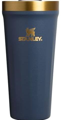 STANLEY Everyday Tumbler 20 oz | Press Fit Drink Through Lid | Beverage, Coffee, and Cocktail Cup | Insulated Stainless Steel Wine Glass | BPA-Free | Twilight Gold PVD