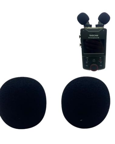 Dead Cat Wind Muff Pop Filter For Tascam X6 X8 Headset Windscreen Microphone Foam Covers For Tascam X6 X8 (Black)