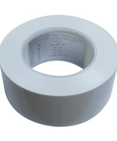 GLTL ASTM D3359 Cross Hatch Adhesion Test Tape No Residue Fibre Base (White) 2 inches × 82 feet