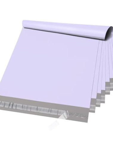 Metronic Large Poly Mailers 14.5x19 50PC, Waterproof Shipping Bags for Clothing, Tear-resistant Mailers Poly Bags for Small Business Suppliers, Strong Ahensive Self Seal Mailing Bags in Lilac Purple