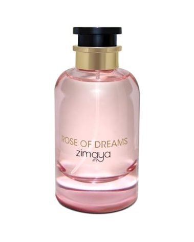 Zimaya Rose of Dreams Pour Femme Eau de Parfum, 3.4 Fl. Oz - Romantic Rose & Amber Scent with Peach & Musk Accents