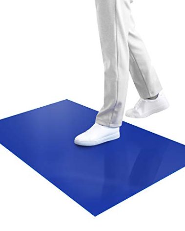 SATECH Sticky/Tacky/Adhesive Mat for Cleanroom Laboratory Construction Hospital Pets 36" x 45" Blue(Case of 4 Mats,30 Sheets Each)