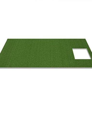 Orlimar Golf Mat for The OptiShot 2 Golf Simulators for Home (3 Foot X 5 Foot), Indoor Golf Turf Practice Mat with Pre-Cut Hole for OptiShot2 Golf Swing Analyzer Base