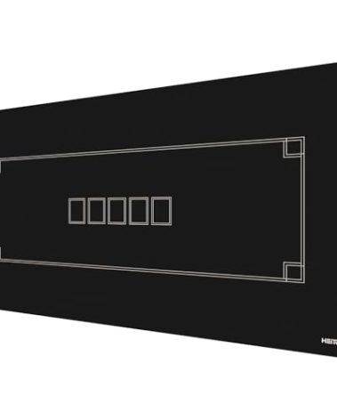 HEITOK Texas Hold'em Poker Mat 94" x 47", Water-Repellent, Noise-Reducing, Non-Slip Texas Hold'em Poker Table Top with Portable Carrying Bag for Poker Games