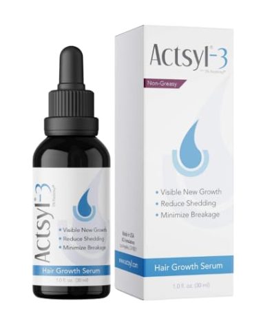 Actsyl-3 Hair Growth Serum with Redensyl - Grow Thicker, Fuller, Stronger Hair, Reduce Shedding and Breakage | Non-Greasy, Easy Application for Women