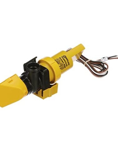 Whale SS5212 Supersub Smart 650 Electric Bilge Pump, Suitable for Use with Fresh or Salt Water, 12V DC, 3.4 Amps, Open Flow Rate of 650 GPH @ 13.6V DC, 16 AWG Wire, ¾-Inch and 1-Inch Hose Connections