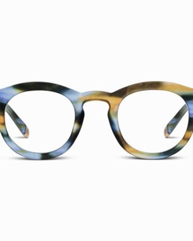 Peepers by PeeperSpecs Oprah's Favorite Women's Stardust Round Blue Light Blocking Reading Glasses - Multi Horn +2.00