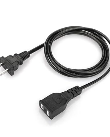 2-Prong 120V 60Hz 13W AC Power Cord for DeWalt DXAEJ14 1400 Peak Amp Car Jump Starter, Car Jump Starter Outlet Socket Charger Cable, 120V Ac Power Cord