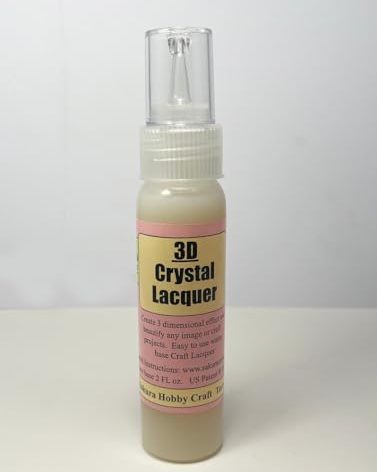 Sakura Hobby Craft Sakura Hobby 3D 2-ounce Crystal Lacquer,Clear
