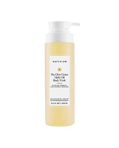 Naturium The Glow Getter Multi-Oil Hydrating Body Wash, Gentle Cleanser, 16.9 oz