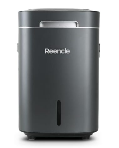 Reencle Prime Electric Composter - 14L Kitchen Composter, Decomposes Up to 2.2 lbs Food Waste Daily, Odorless Indoor Composting with Whisper-Quiet Technology & Rapid Decomposition (Silver)