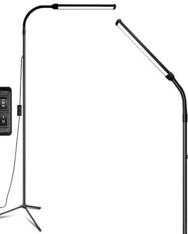 Led Floor Lamp for eyelash extensions Standing light Floor Lamps for Office Standing Lamp Brightness eyelash lamp tattoo Light Eye Caring Reading lamp for Bedroom makeup light lash light extension