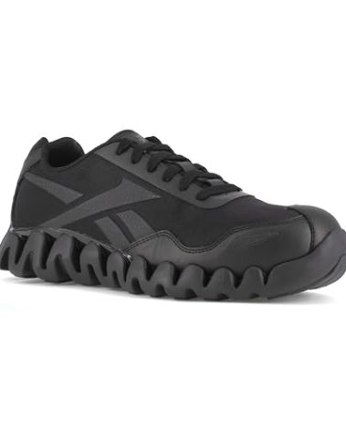 Reebok Work Men's Zig Pulse Work Eh Comp Toe Athletic Work Shoe Black - 9 Wide