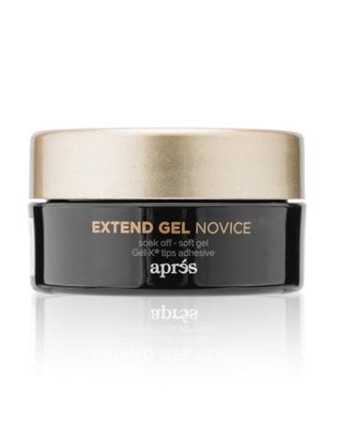 Apres Extend Gel Novice, Gel-X Nail Tips Adhesive, 15 ml Jar Edition, Soak Off - Soft Gel, HEMA-Free, Thick Consistency, Easy Application for Soft Gel Tips
