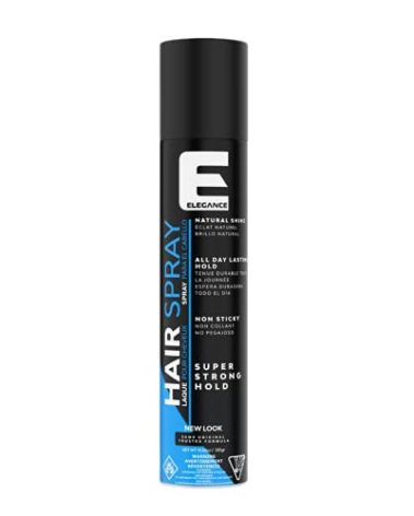 Elegance Hair Spray, 13.5 Oz, Super Strong Hold Hairspray that Delivers Great Volume, an All Day Natural Shine and is Non Sticky, Suitable for All Hair Types