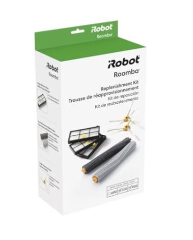 iRobot Roomba Authentic Replacement Parts - Roomba 800 and 900 Series Replenishment Kit (3 AeroForce Filters, 2 Spinning Side Brushes, and 1 Set of Multi-Surface Rubber Brushes)