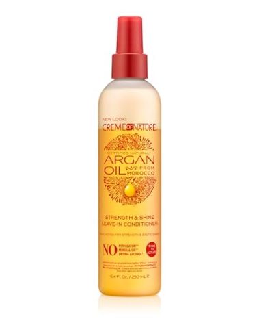 Creme of Nature Argan Oil Leave-In Conditioner, Detangling & Conditioning Formula, Curly Hair Care Gift for Women, 8.45 Fl Oz