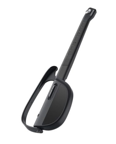 LiberLive C1 Stringless Smart Guitar, Foldable Travel Backing Guitarra, Chord Generator, App Interactive Chord Sheets, Built-in Drum Machine & Bassline for One-Man Band, For Adults & Teens (Black)