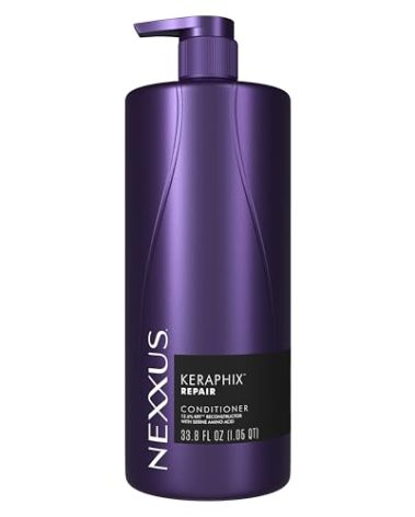 Nexxus Keraphix ProteinFusion Conditioner with Keratin Protein and Black Rice Conditioner for Damaged Hair 33.8 oz
