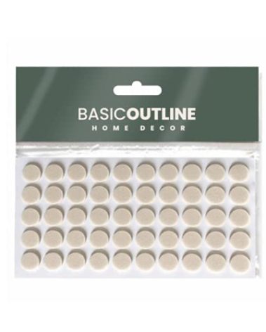 Cabinet Bumpers Furniture Bumpers Kitchen Cabinet Door Stoppers Sound Dampening Rubber Bumpers Made of Soft Eva Rubber for Quiet Drawer Close Anti Slam Cushion Rubber feet Pads 10 mm (50 pcs, Beige)