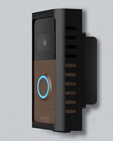 Anti-Theft Doorbell Mount with Adjustable Angle(45-135 Degrees),Upgraded Steel Metal Bracket for Ring Battery Video Doorbell 2/3/4/(2020 Release)/(2024 Release)/Plus/Pro Cover Holder Not Block Sensor