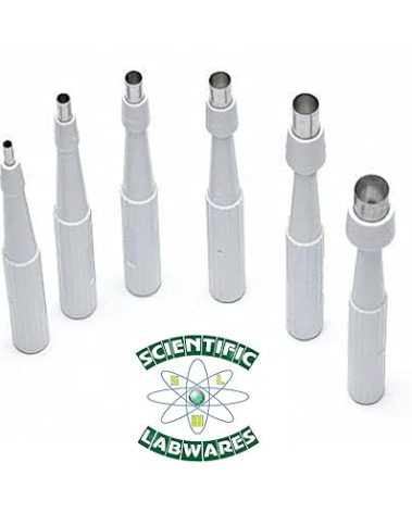 Scientific Labwares Disposable Punch Biopsy with Protective Cap, 5.0mm, Sterile, Single Punch Blade, Indivdually Packed (Box of 10)