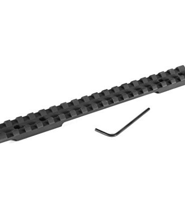 EGW Savage Round Back Long Action Picatinny Rail Scope Mount – 0 MOA, CNC Machined 6061 T6 Aluminum, Matte Black, Made in USA, Includes Mounting Hardware
