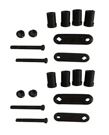 2PCS Front Leaf Spring Shackle Kit for Chevy/GMC K10 K20 K30 Series Trucks 1973 1974 1975 1976 1977 1978 1979 1980-1987