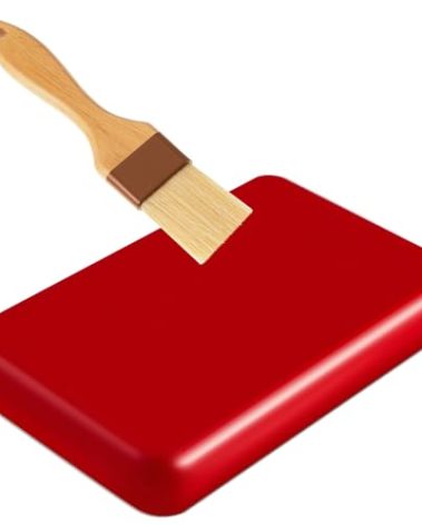 Heigble Cheese Wax Block 2.2 lb Red Wax for Cheese Making Brush for Long Term Storage, for a Variety of Different Types Preserve Refined, Melting Point 70 Degrees Celsius