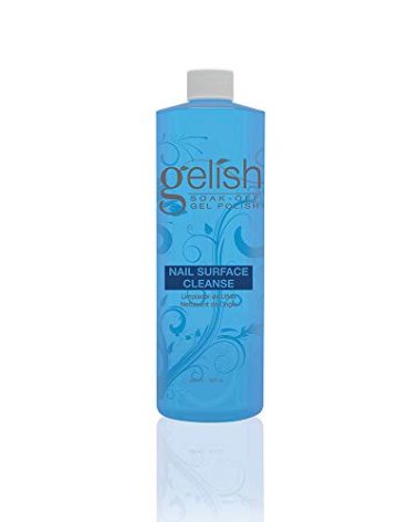Gelish Nail Surface Cleanse – Gel Top Coat Nail Cleaner, Removes Tacky Residue, High-Shine Finish, Skin-Safe Formula, Smooth & Glossy Results for Perfect Manicure (16 Fl Oz, Nail Surface Cleanse)