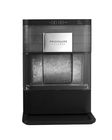 FRIGIDAIRE Gallery Countertop Crunchy Chewable Nugget Ice Maker, 44lbs per Day, Auto Self Cleaning, 2.0 Gen, Black