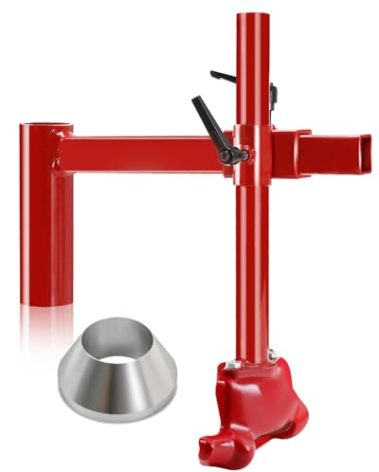 EXODIOS Upgrade Manual Tire Changer Duck Head Kit with Silver Cone, with Tire Changer Duck Head Fit for Most Car Tires (with Silver Cone)