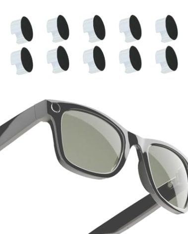 VANEST LED Light Blocking Stickers Compatible with Ray-Ban Meta Wayfarer/Skyler/Headliner Smart Glasses, LED Light Covers Glasses Accessories (12 pcs)