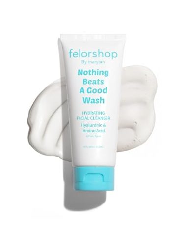 Felor shop by maryam Hydrating Facial Cleanser | Daily Face Wash for All Skin Types | Hyaluronic Acid + Amino Acid | Non-Drying Oil Control Face Wash | 100 G