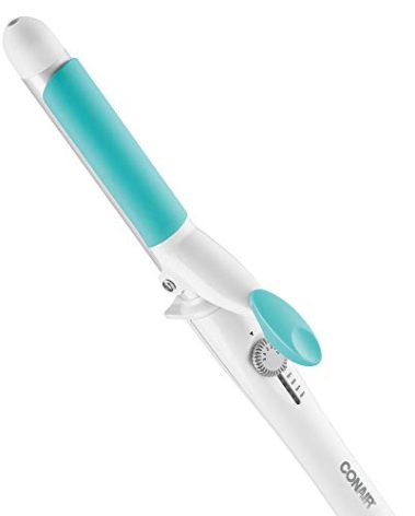 Conair OhSoKind For Fine Hair Curling Iron; 1-inch Curling Iron with Silicone Clip, 1-inch barrel produces classic curls – for use on short, medium, and long hair