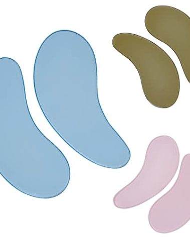 Reusable Lash Lift Cover Silicone Eyelash Separator Sticky Eye Patches for All Skin Anti Tear Eye Pads for Covering Lower Lashes 3 Pair Eye Shield Mask for Lash Lifts & Eyelash Extension Remover