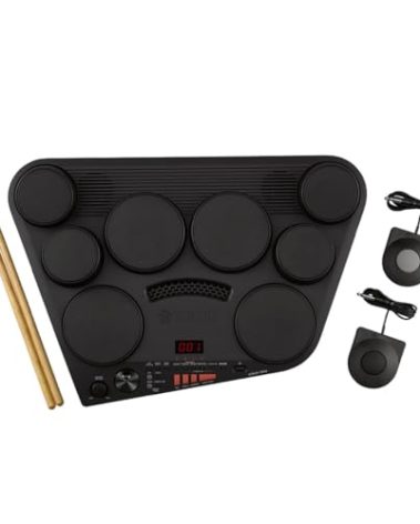 Yamaha DD75 Portable Digital Drums with 2 Pedals, Drumsticks and PA130 Power Adapter