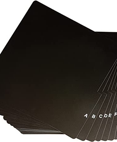 Crosley AC1046A-BK A-Z Vinyl Dividers, Black