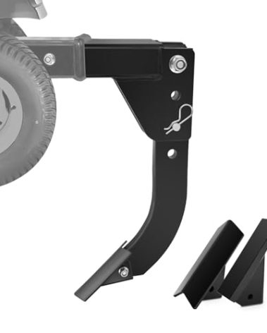 3 Point Trencher Ripper Attachment fit 2" Receivers, Hitch Mounted Ripper for Tractor Lawn Mower ATV UTV, Adjustable Subsoiler Plow with Replacement Plough Blade in Garden Farm Bury Pipes Sow Seeds