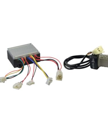 AlveyTech 6-Wire Throttle & Controller Bundle (Versions 1-7) 201C6-3A/HB2430TYD-FS - Fits The Razor Pocket Mod Blossom, Betty, Bistro, Bella, Chrissy, Daisy Electric Scooter, Mini Bike Cable Kit