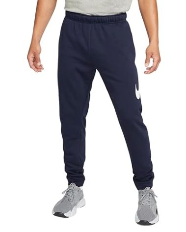 Nike Dry Graphic Men's Dri-FIT Taper Fitness Pants (as1, Alpha, 3X_l, Regular, Regular, Obsidian/White, Regular)