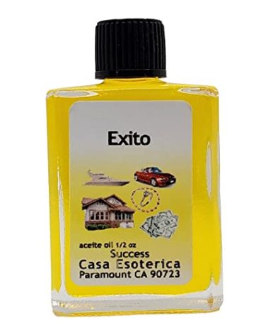 Success Oil (Exito Aceite) Spiritual Anointing Oil by CASA ESOTERICA MAGICK SPACE - for Achieving Goals & Dreams - Attract Abundance & Prosperity-0.5 FL OZ (1PACK)