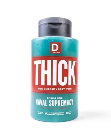 Duke Cannon THICK High-Viscosity Body Wash - Naval Diplomacy Scent, 17.5oz - 3X Thicker, Plant-Based, Mineral-Enriched Body Wash for Men with Aquatic Notes of Fresh Water, Open Air & Bergamot