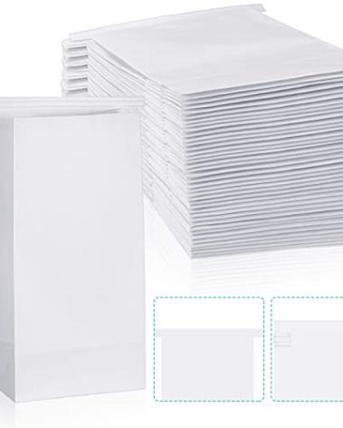 Geosar Vomit Bags Paper Disposable Barf Throw up Puke Emesis Bag for Kids Travel Airline Car Motion Sickness Pregnancy Sickness(250 Pcs)