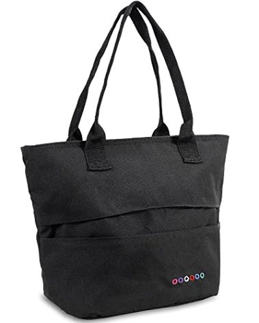 J World New York Lola Tote Bag Insulated Lunch-Box for Women, Black, One Size