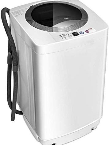 Giantex Portable Washing Machine, Full Automatic Washer and Dryer Combo, with Built-in Pump Drain 8 LBS Capacity Compact Laundry Washer Spin Dryer for Apartment RV Dorm