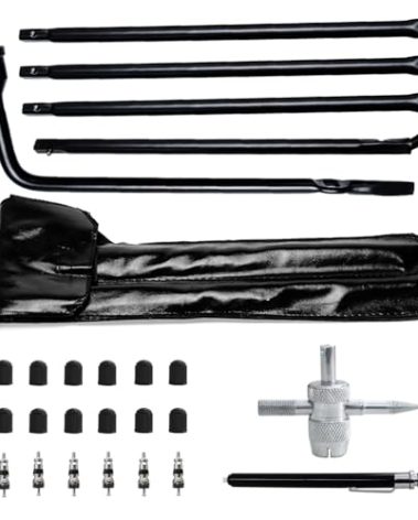 YQCSO Spare Tire Removal Tool Kit - Tire Lug Wrench Handle & Replacement Kit - Fit for 2003-2022 Dodge Ram 1500, Durango, Dakota, Journey, Jeep Gladiator