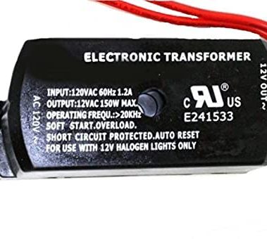 Ironsmith Lighting Products 150 Watt Dimmable Halogen Lamp Transformer - Plastic Material, Halogen, Xenon, Krypton Type Light Bulbs Support - Short Circuit Protected with Auto Restart